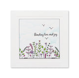 Jazz's Floral Panels & Petite Sentiments A5 Square & A7 Stamp Collection