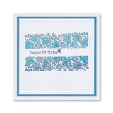 Barbara's Joy - Floral Panel - Two Way Overlay A5 Square Stamp Set