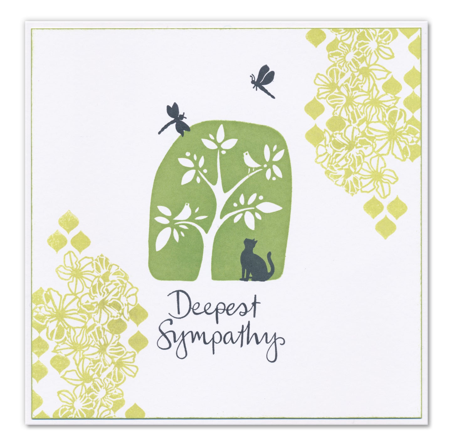 Barbara's Woodland Bird Tree Art Block A6 Square Stamp Set