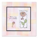 Barbara's SHAC Dahlia Floral Panels Stamp, Mask & Stencil Trio