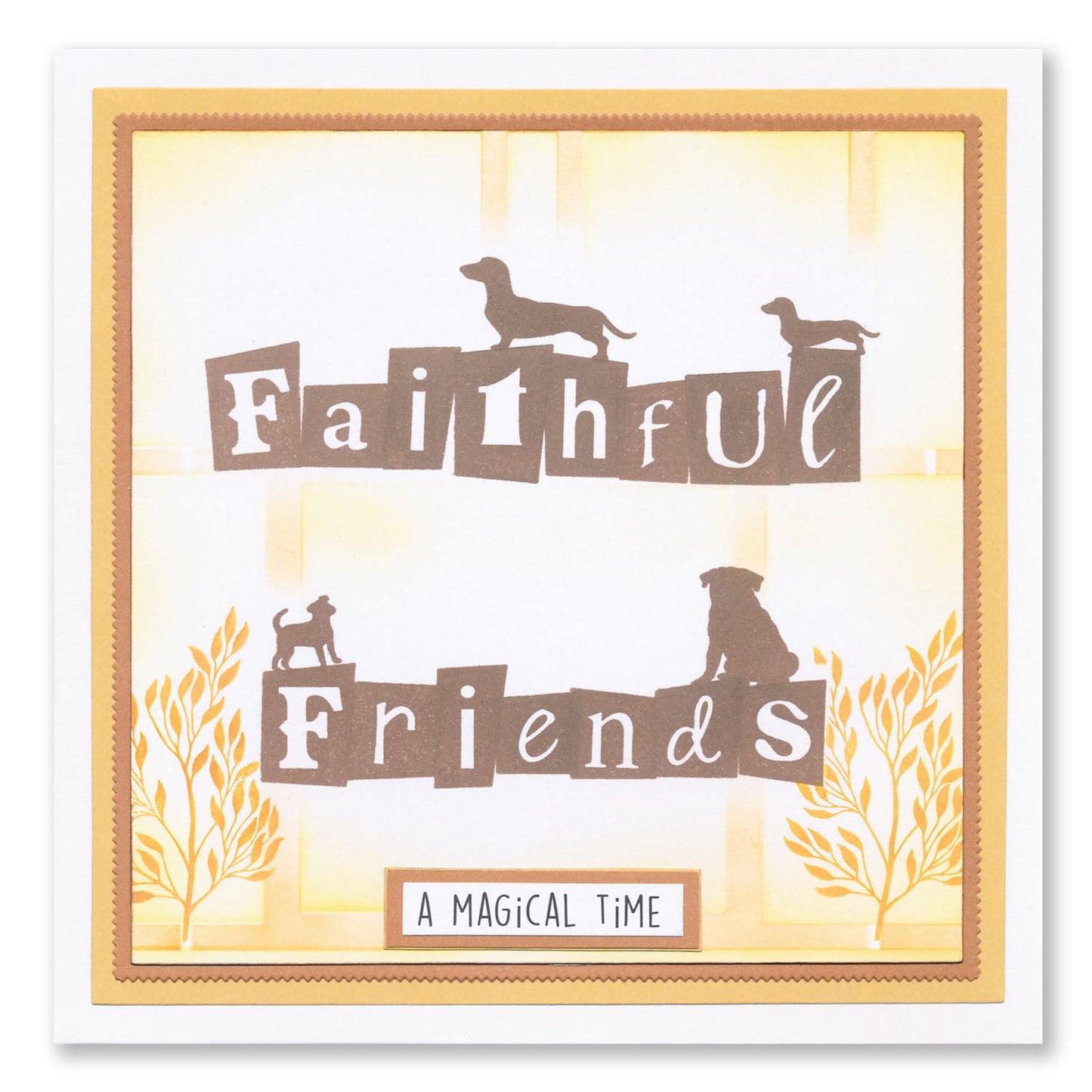Cats & Dogs Silhouette Miniatures A6 Stamp Set