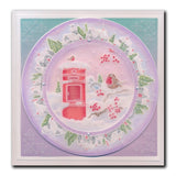 Linda's Post Box Cheer Layering Frame A4 Square Groovi Plate