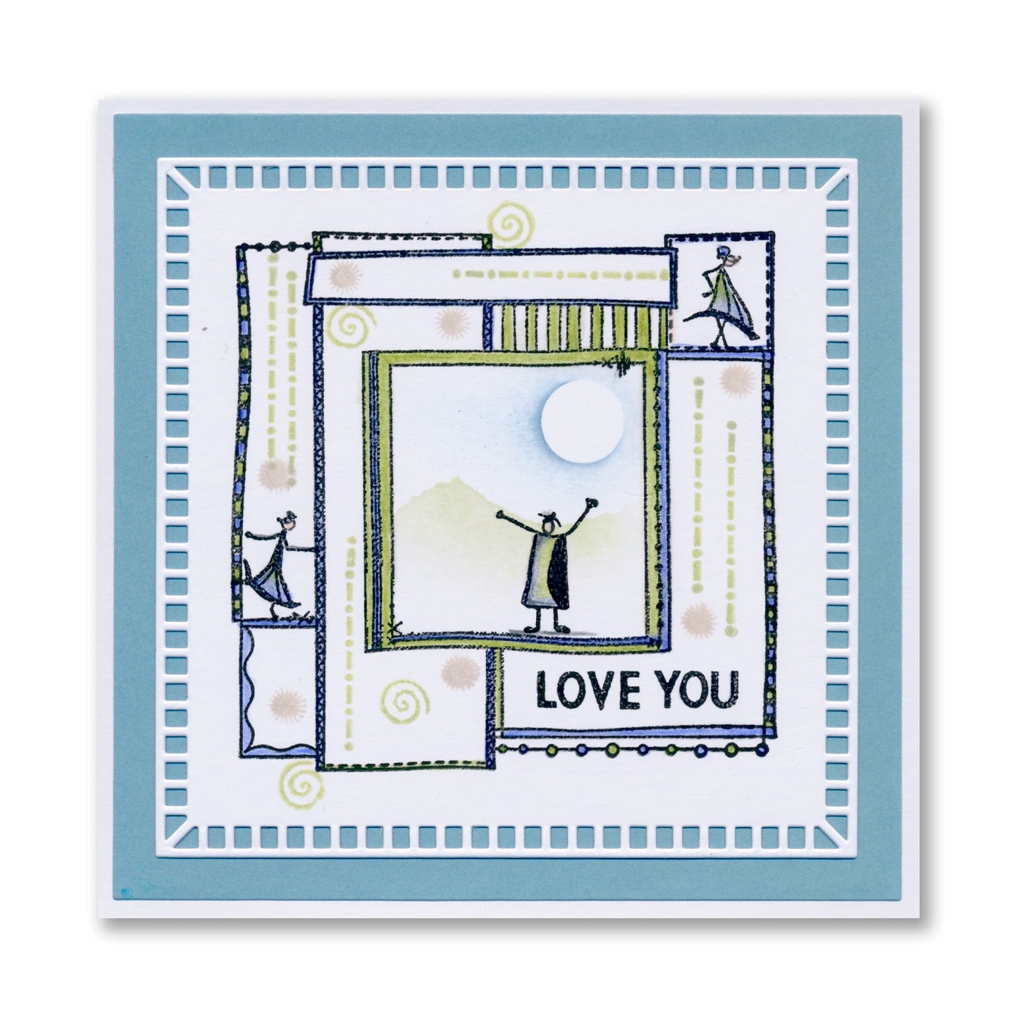 Bijou Doodle Layout Montage A4 Slim Stamp Set