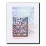 Art Nouveau Christmas Holly & Christmas Stars A5 Stencil Duo
