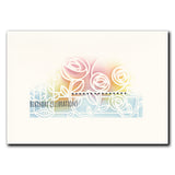 Art Nouveau Bed of Roses & Poppy Fields A5 Stencil Duo