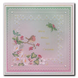 Linda's Post Box Cheer Layering Frame A4 Square Groovi Plate