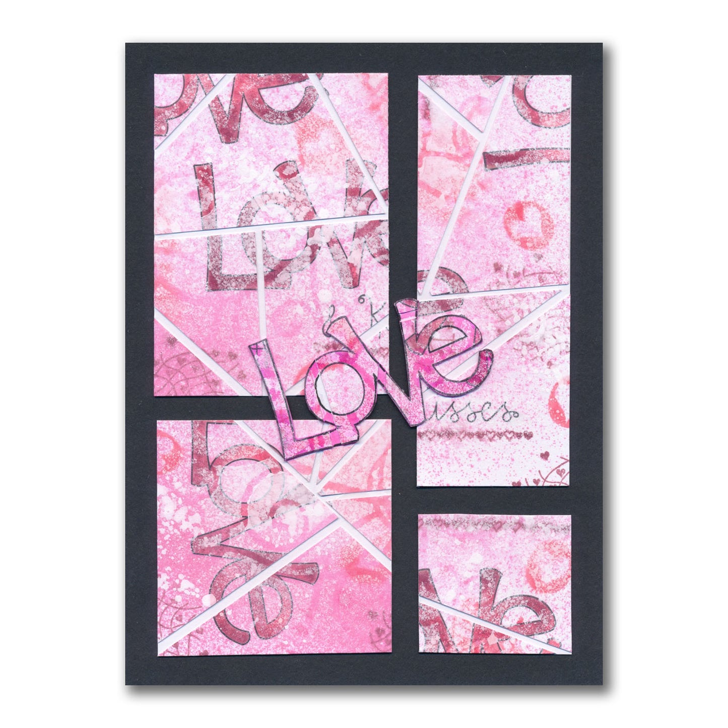 Love - Feel Good Words - Two Way Overlay A6 Stamp & Mask Set