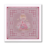 Flower Poppets A6 Square Groovi Plate Collection
