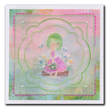 Flower Poppets A6 Square Groovi Plate Collection