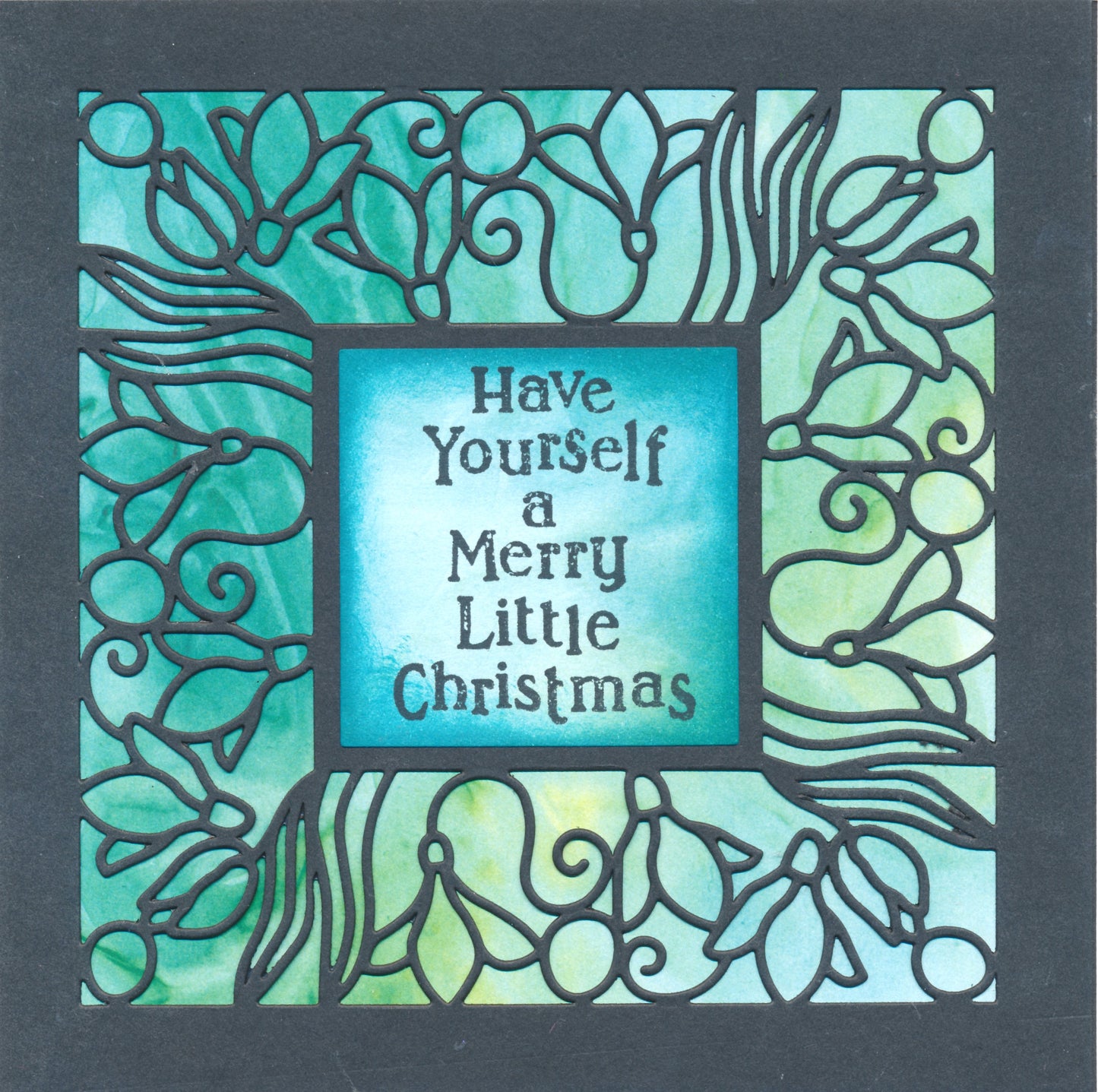 Snowdrops Square Aperture Framer Die Set