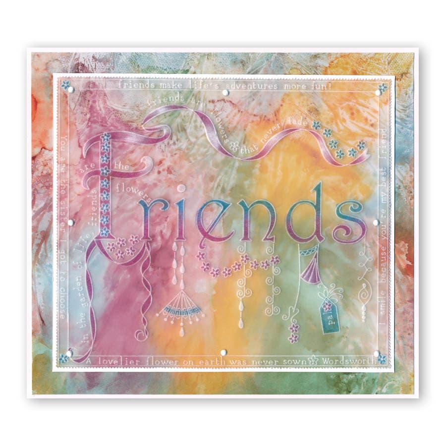 Linda's Friends Dangles A5 Groovi Plate