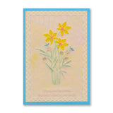 Barbara's Star Flower Spray A6 Groovi Plate