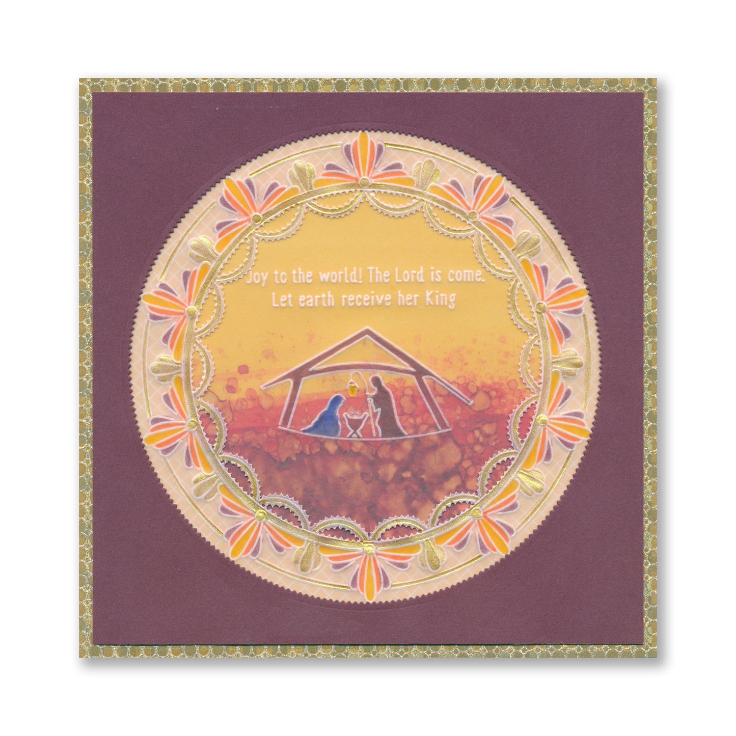 Midi Framed Christmas Hymns - Joy to the World Midi Groovi Plate