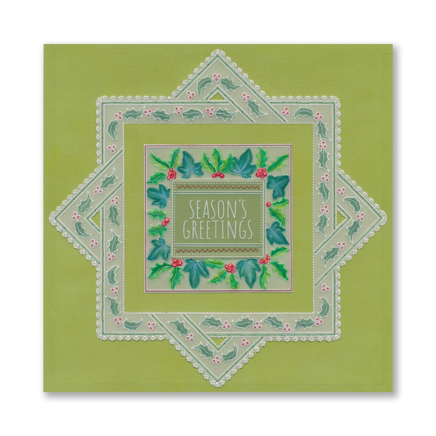 Festive Frame & Sentiments A6 Square Groovi Plate Collection
