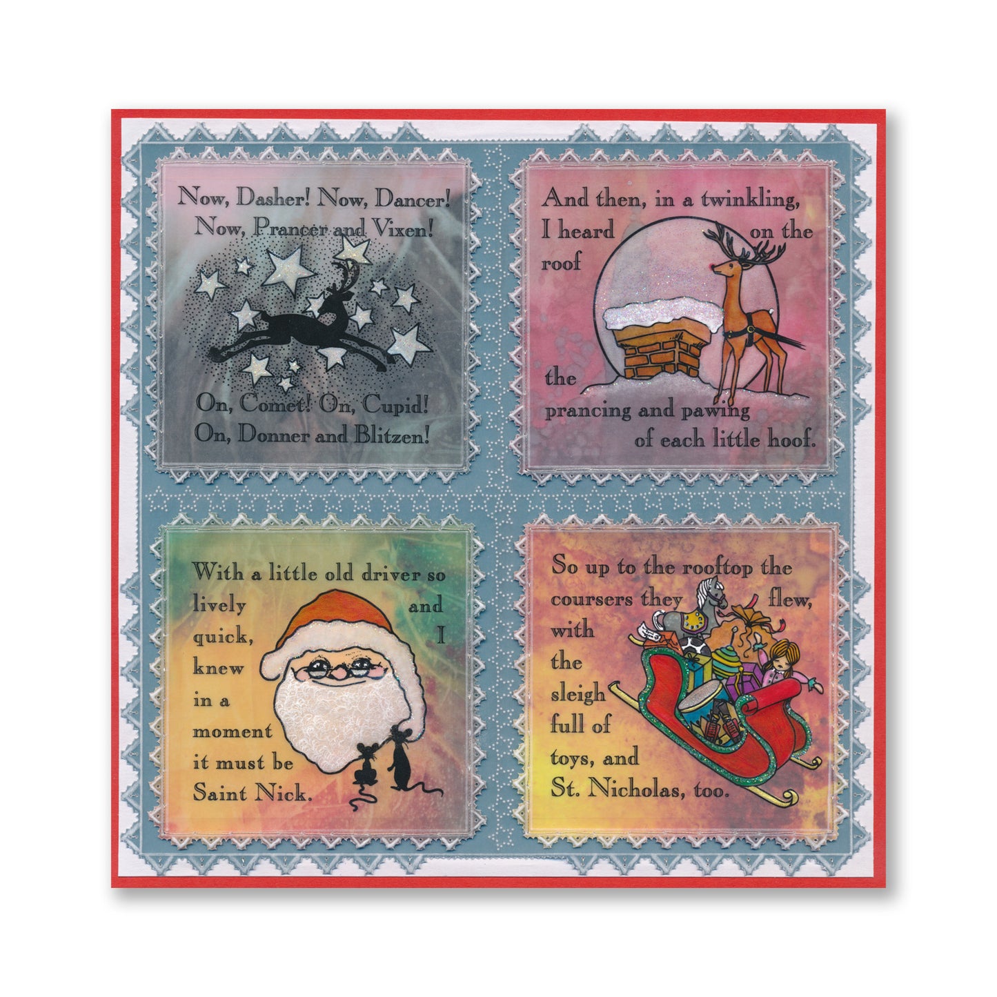 Twas the Night Printed Parchment & 5" x 5" Blank Journal