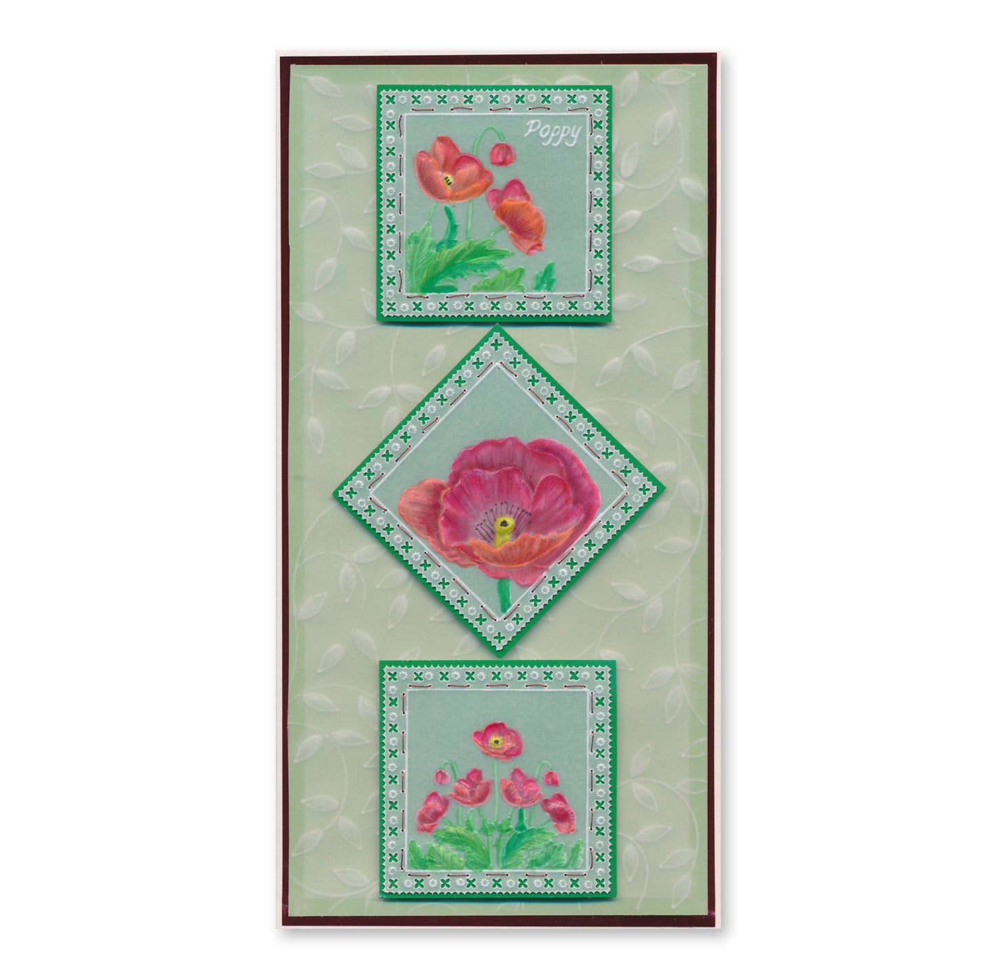 Linda's 123 - Wild Flowers A5 Square Groovi Plate