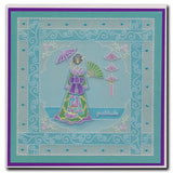 Linda's Layering Frames Set 3 - Oriental A4 Square & A5 Square Groovi Plate Collection