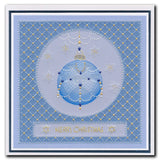 Barbara's SHAC Baubles - Merry Christmas & Season's Greetings A5 Square Groovi Plate Duo