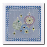 Barbara's SHAC Baubles - Merry Christmas & Season's Greetings A5 Square Groovi Plate Duo