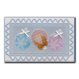 Barbara's SHAC Baubles - Merry Christmas & Season's Greetings A5 Square Groovi Plate Duo