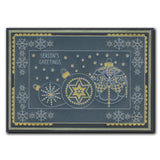 Barbara's SHAC Baubles - Merry Christmas & Season's Greetings A5 Square Groovi Plate Duo