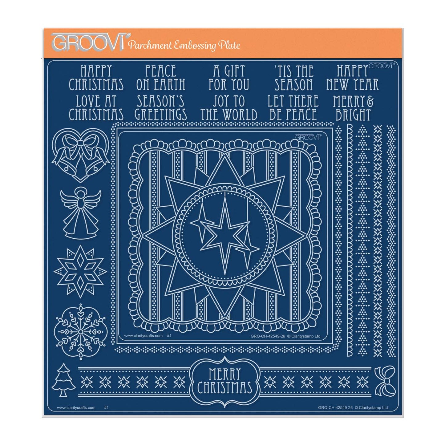 Plate Mate for Midi Plates & Christmas Star French Lace Groovi Plate