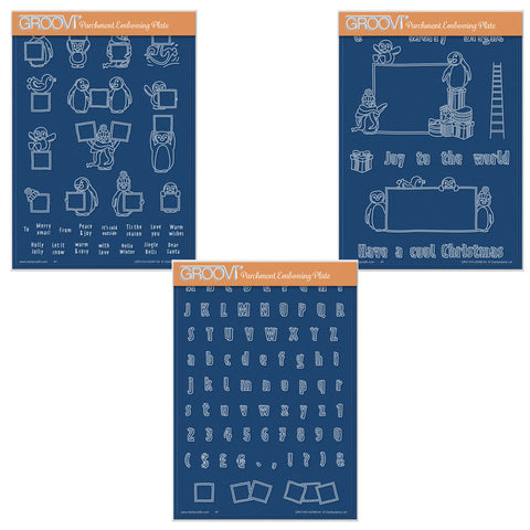 Penguins, Letterboxes, Billboards & ABC A5 Groovi Plate Trio
