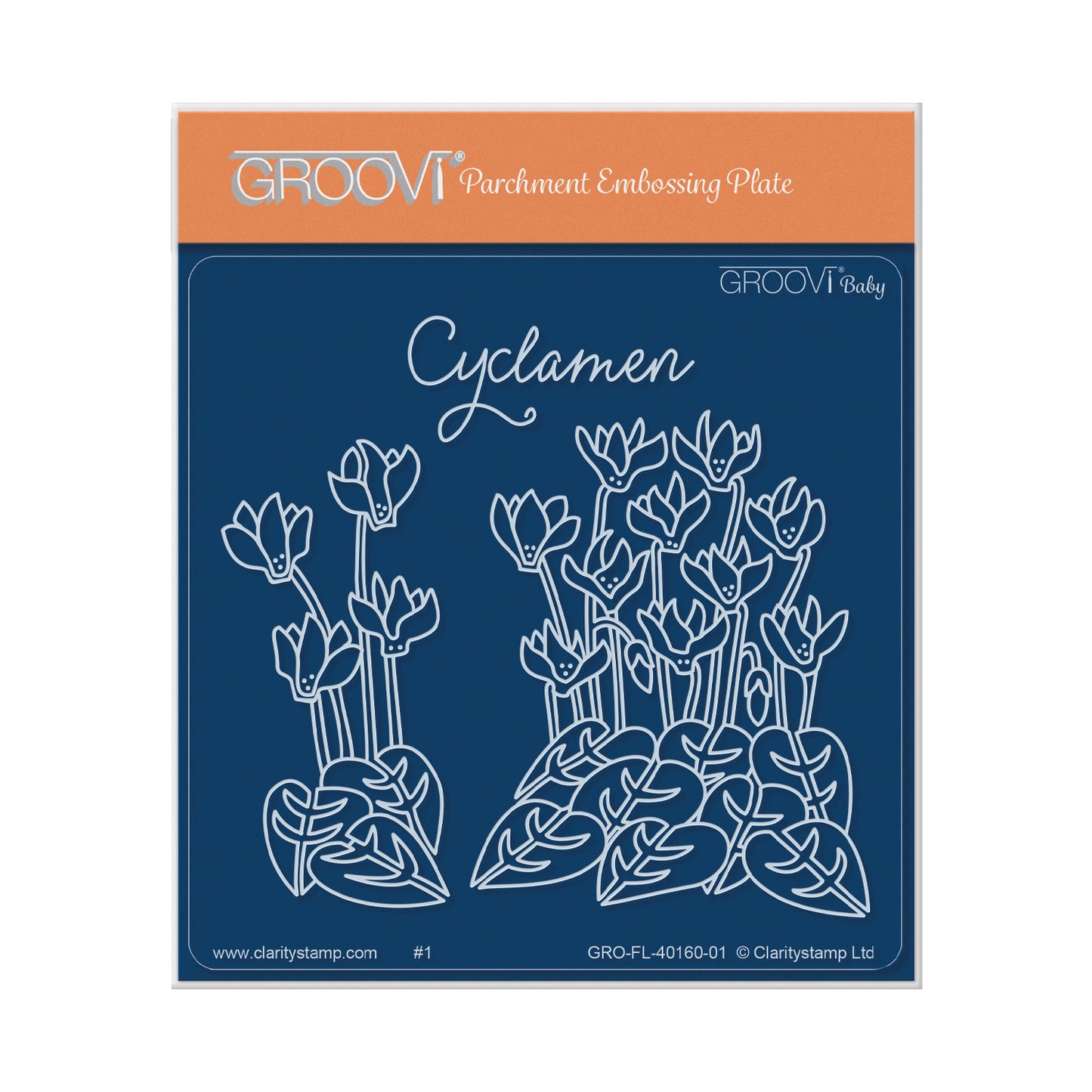 Cyclamen A6 Square Groovi Plate