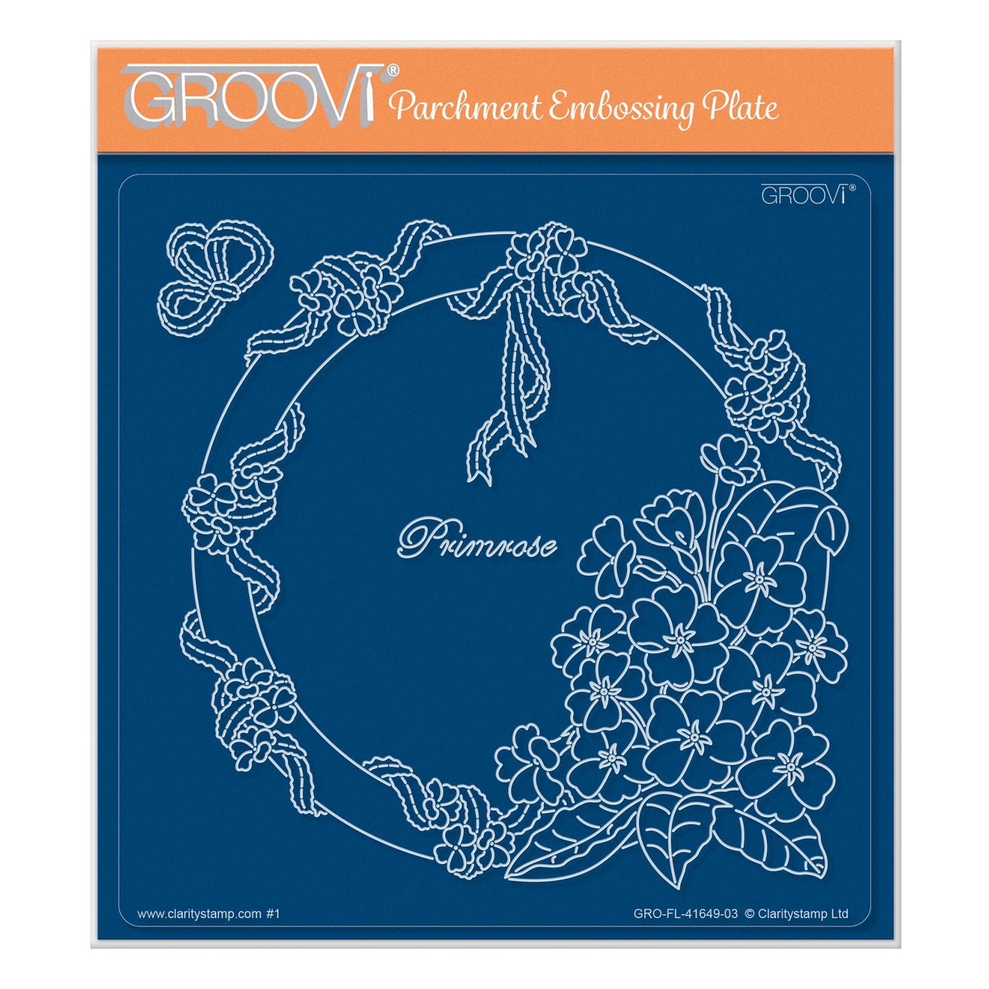 Linda's Primrose & Lace A5 Square Groovi Plate