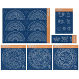 Barbara's SHAC Japanese Flowers & Butterflies Complete Groovi Plate Collection