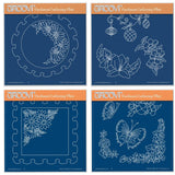 Frilly Circle & Square A5 Square Groovi Plate Collection