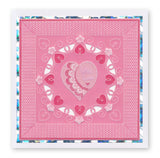 Tina's For You Floral Swirls & Corners All in One A5 Square Groovi Plate