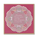 Tina's For You Floral Swirls & Corners All in One A5 Square Groovi Plate