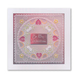 Tina's For You Floral Swirls & Corners All in One A5 Square Groovi Plate