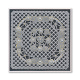 Tina's For You Floral Swirls & Corners All in One A5 Square Groovi Plate