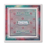 Tina's For You Floral Swirls & Corners All in One A5 Square Groovi Plate