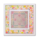 Tina's For You Floral Swirls & Corners All in One A5 Square Groovi Plate