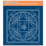 Tina's For You Floral Swirls & Corners All in One A5 Square Groovi Plate