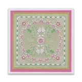 Tina's With Love Floral Swirls & Corners All in One A5 Square Groovi Plate
