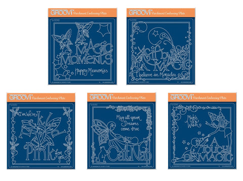 Mel's Magic Moments A5 Square Groovi Plate Collection