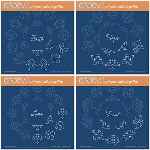 Josie's Circular (Straight) Lace Duet A5 Square Groovi Grid Collection