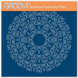 Nested Circles Lace Heart Frames A5 Square Groovi Plate