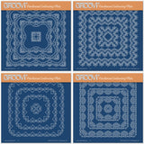 Nested Squares Lace Frames A5 Square Groovi Plate Quartet