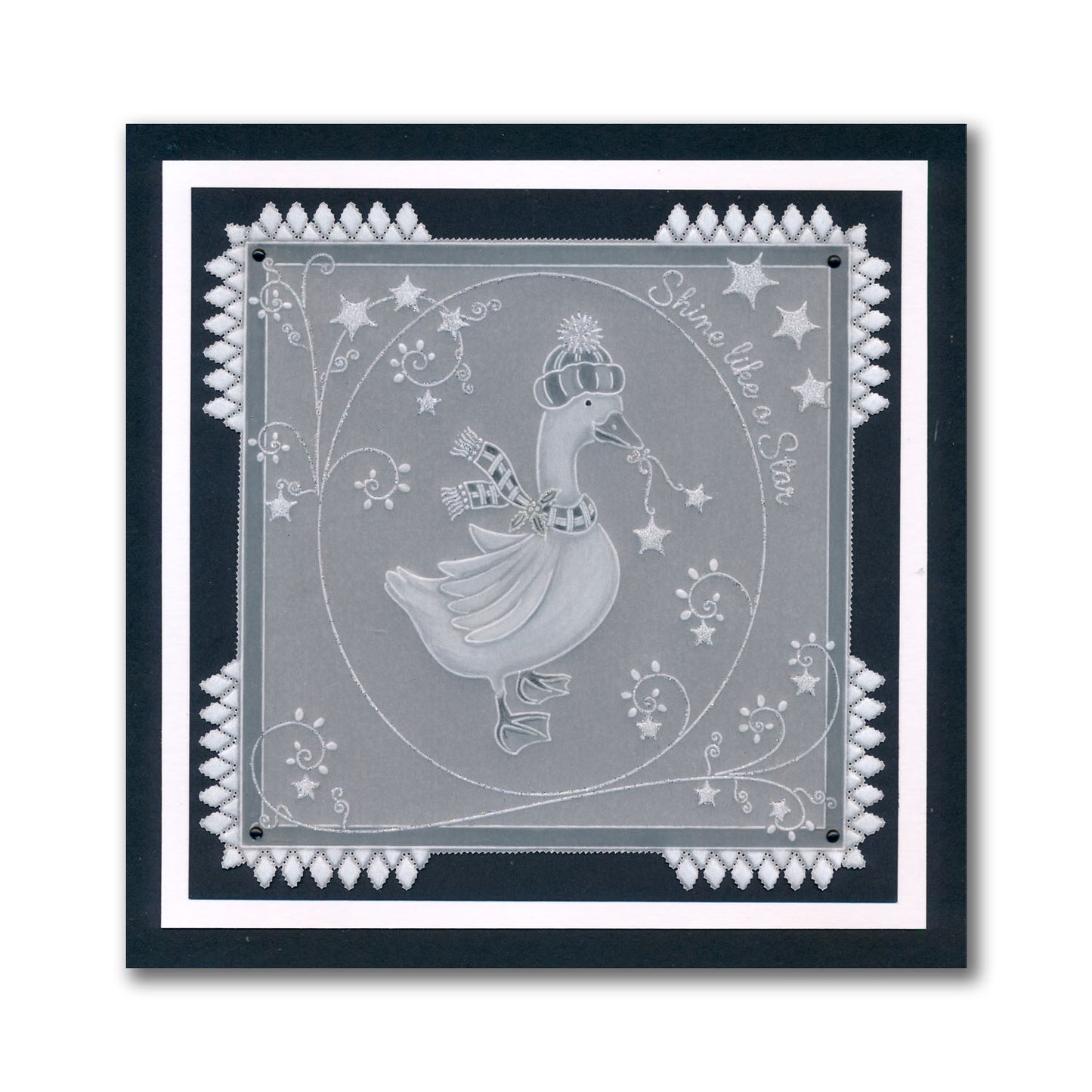 Linda's Christmas Goose A5 Square Groovi Plate