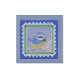 Linda's 123 - Blue Tits A5 Square Groovi Plate