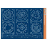 Barbara's Great Day - Japanese Floral Tiles Sampler A4 Groovi Plate