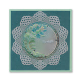 Barbara's Strength - Floral Crescent & Panel A5 Groovi Plate