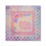 Barbara's Happiness - Floral Crescent & Panel A5 Groovi Plate