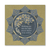 Barbara's Strength - Floral Crescent & Panel A5 Groovi Plate