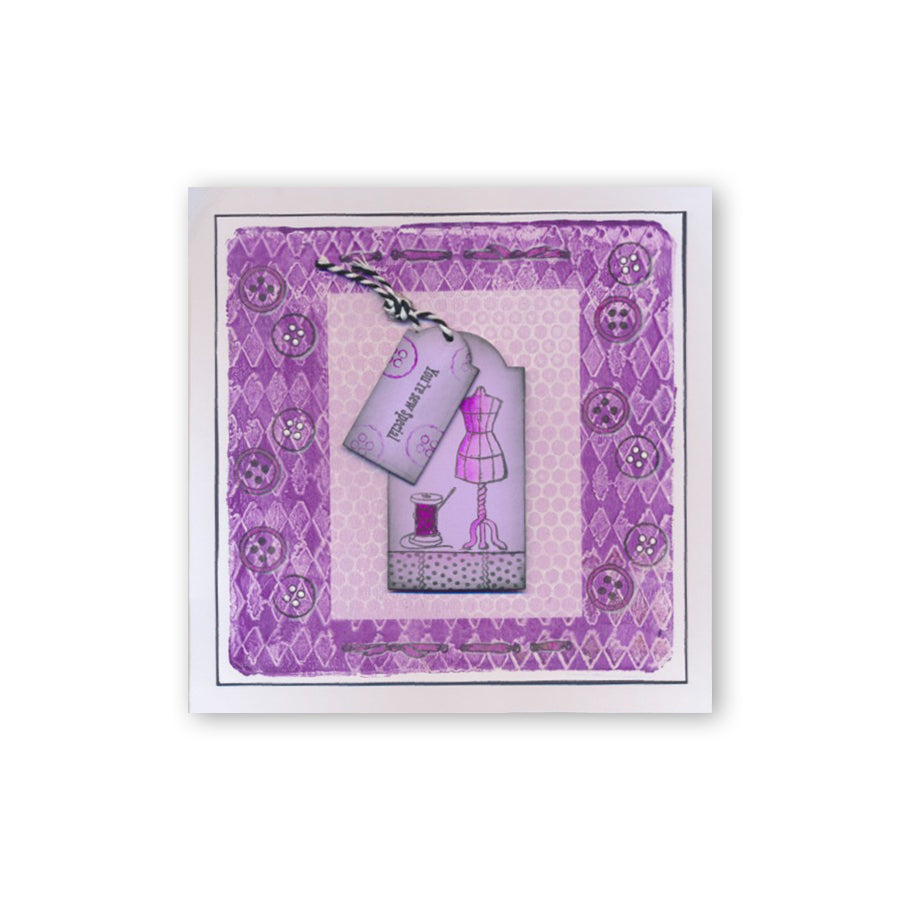 Mini Hobbies - Haberdashery A5 Square Stamp Set